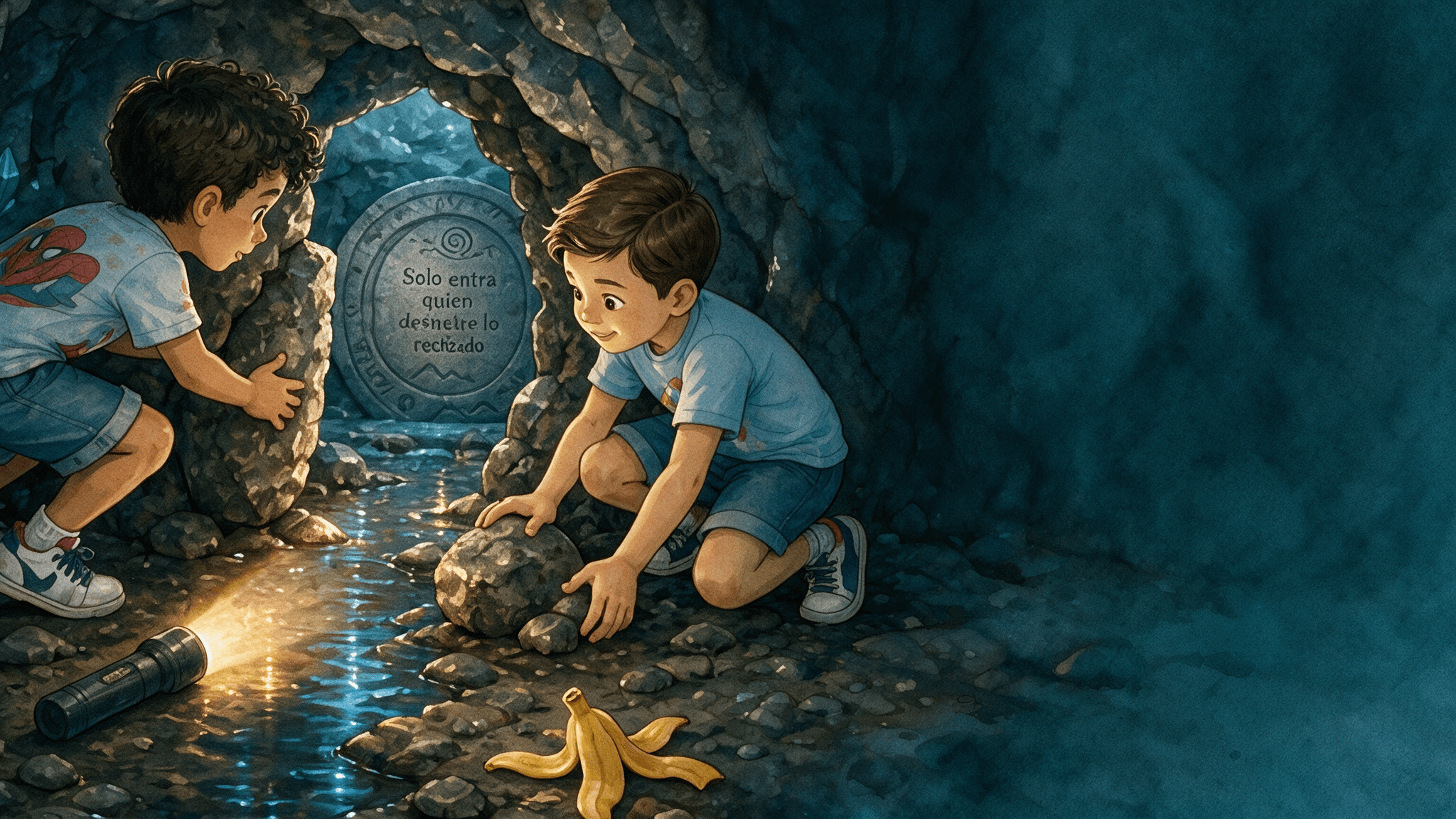 Ilustración de la escena 4: Elías el explorador aventurero