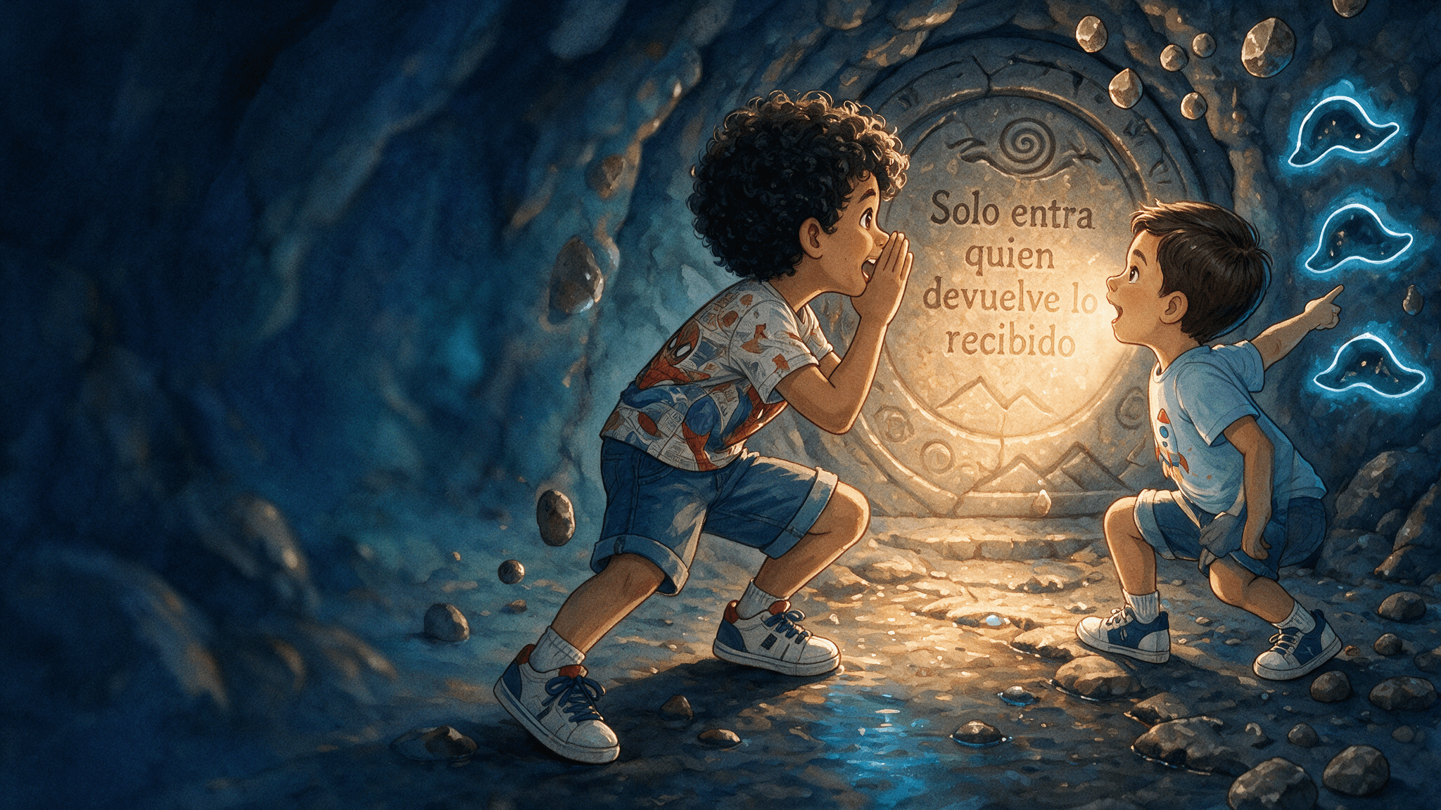 Ilustración de la escena 5: Elías el explorador aventurero
