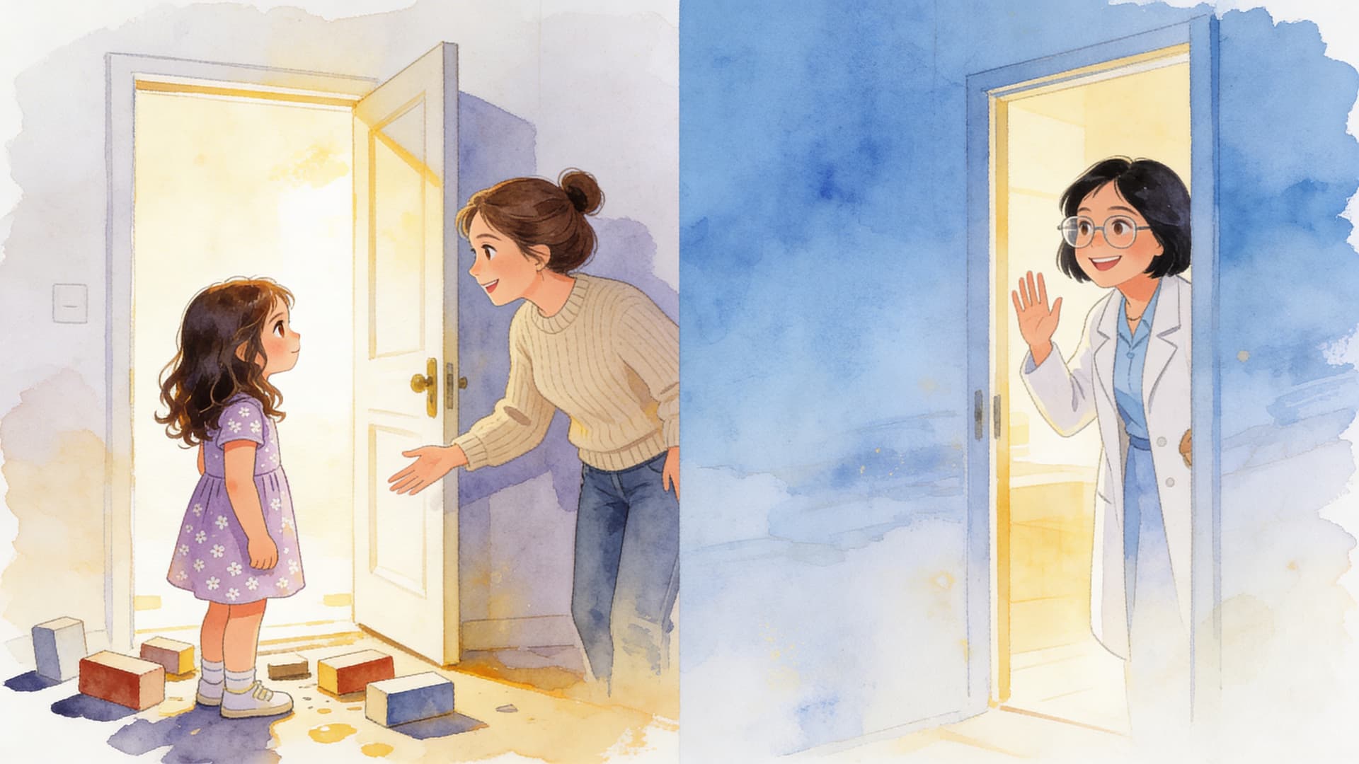 Ilustración de la escena 6: Emma y el sillón que sube