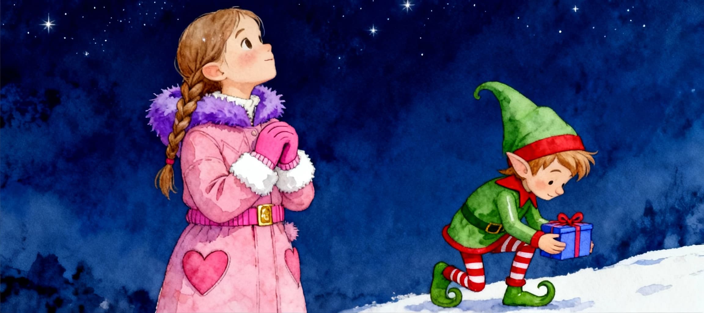 Ilustración de la escena 11: Encendido de luces de Navidad en Cangas de Onís