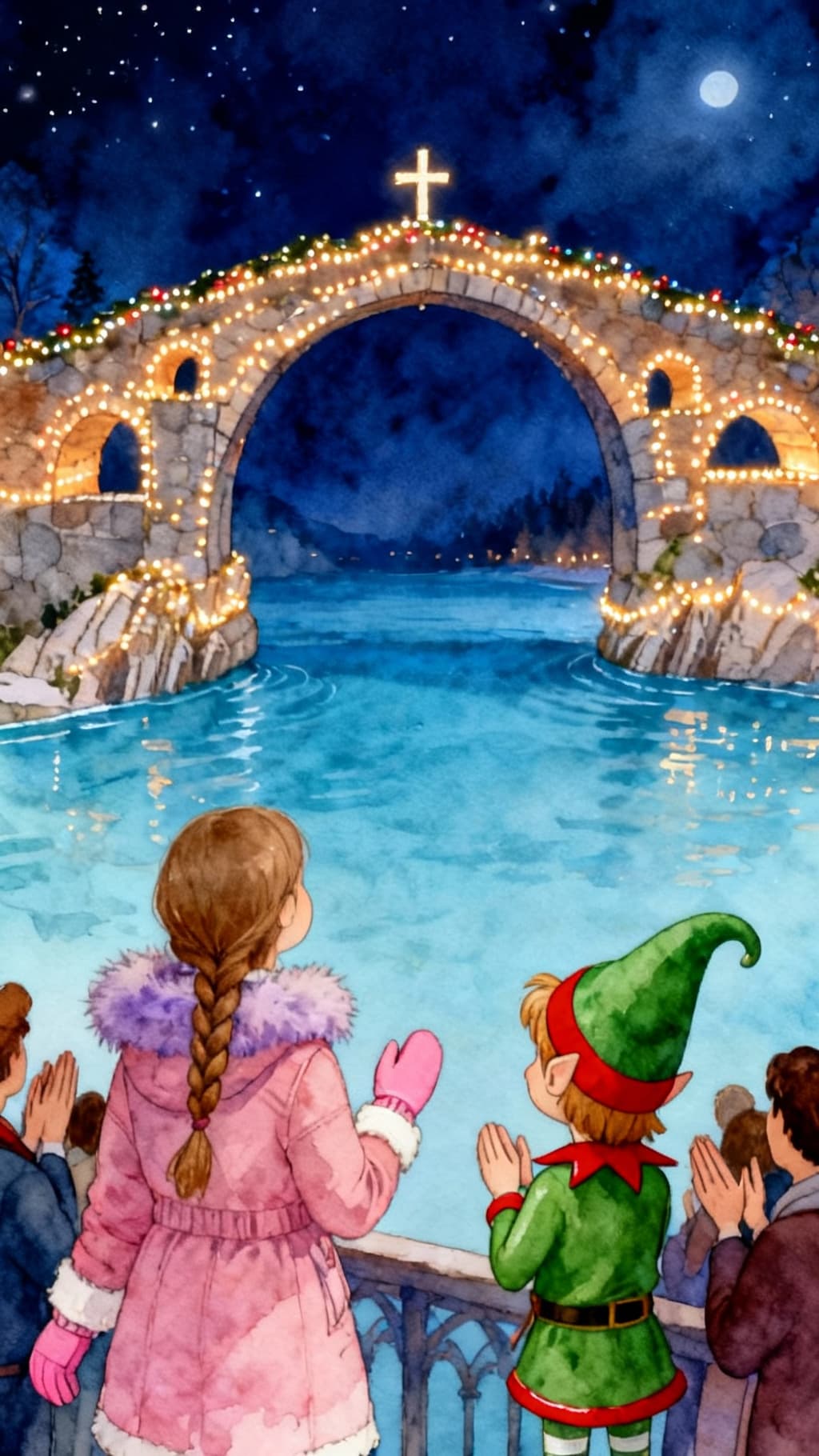 Encendido de luces de navidad en Cangas de Onís