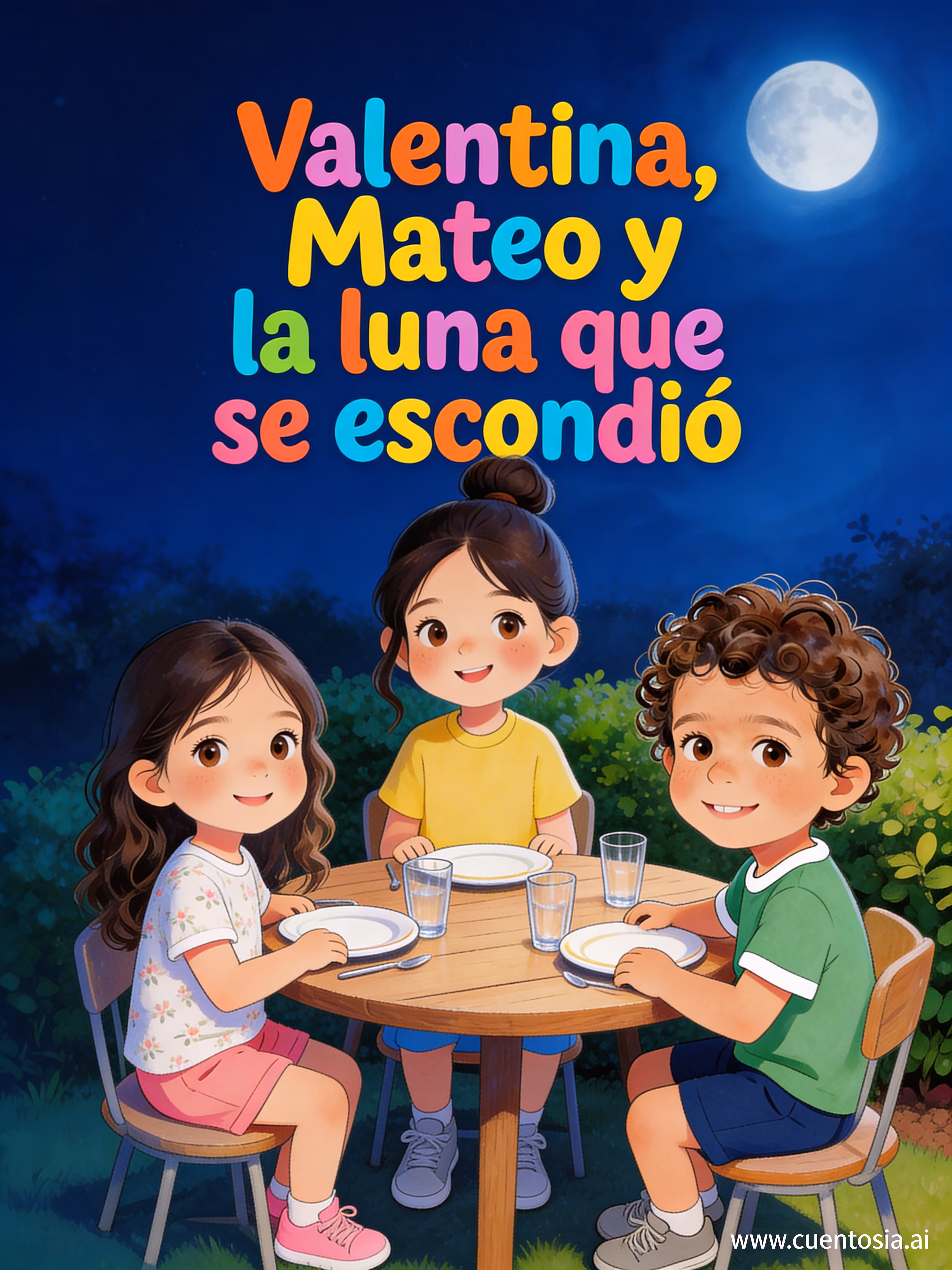 Valentina, Mateo y la luna que se escondió