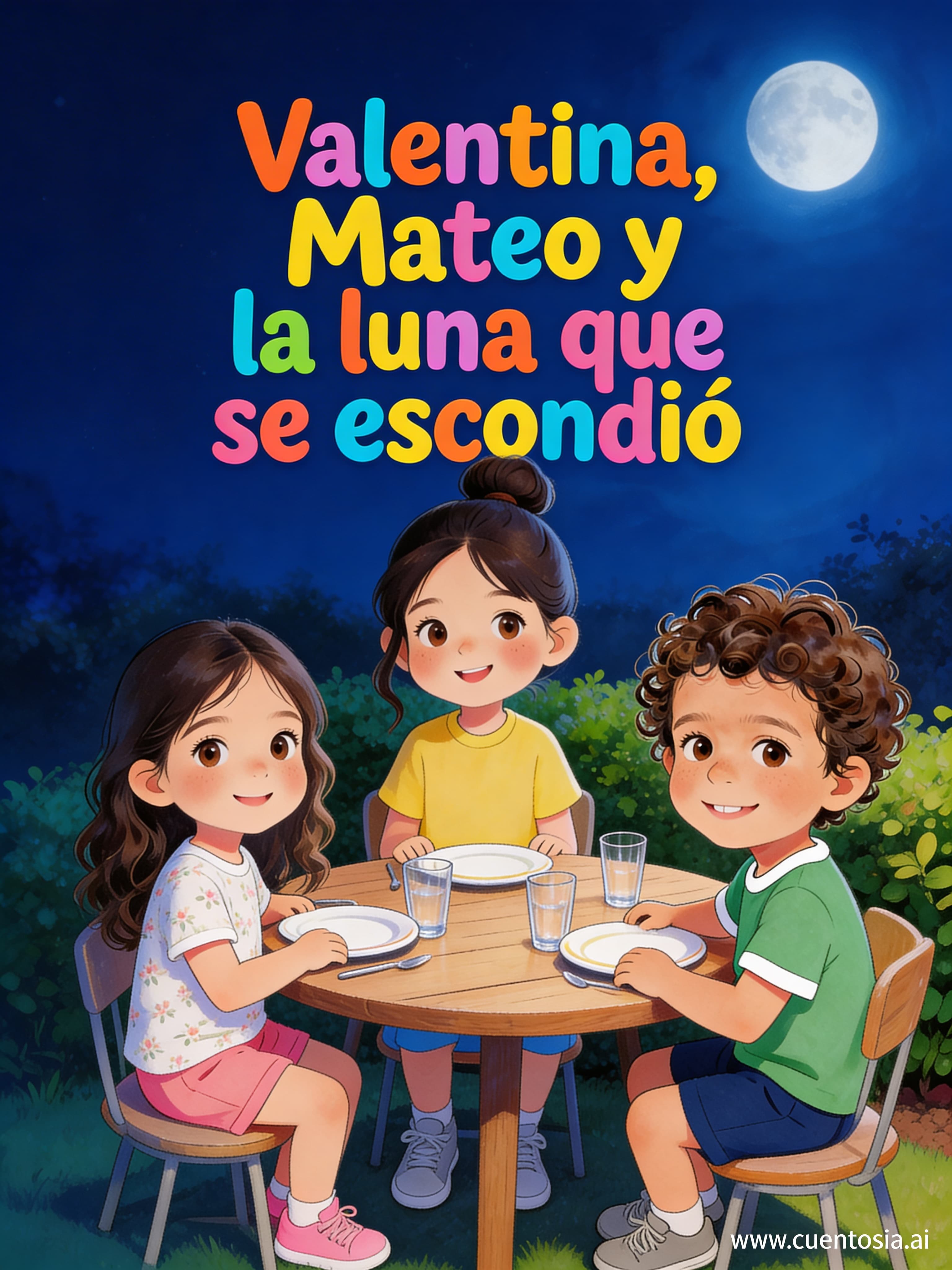 Valentina, Mateo y la luna que se escondió