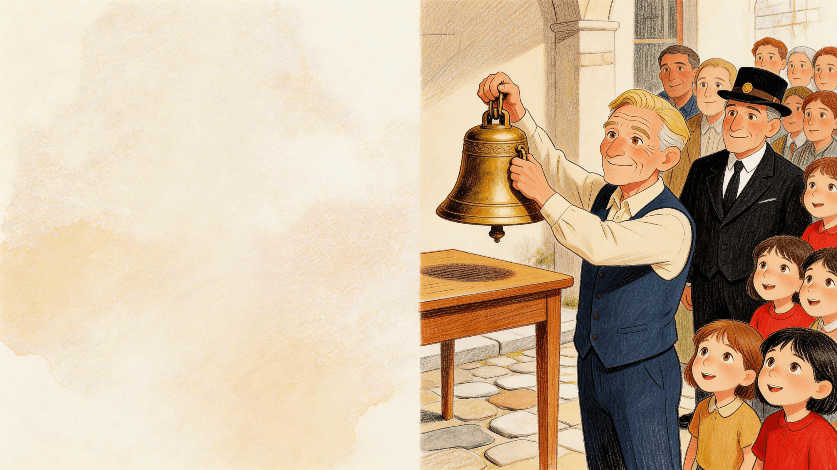 Ilustración de la escena 5: El profe Julio se jubila: un cuento de homenaje