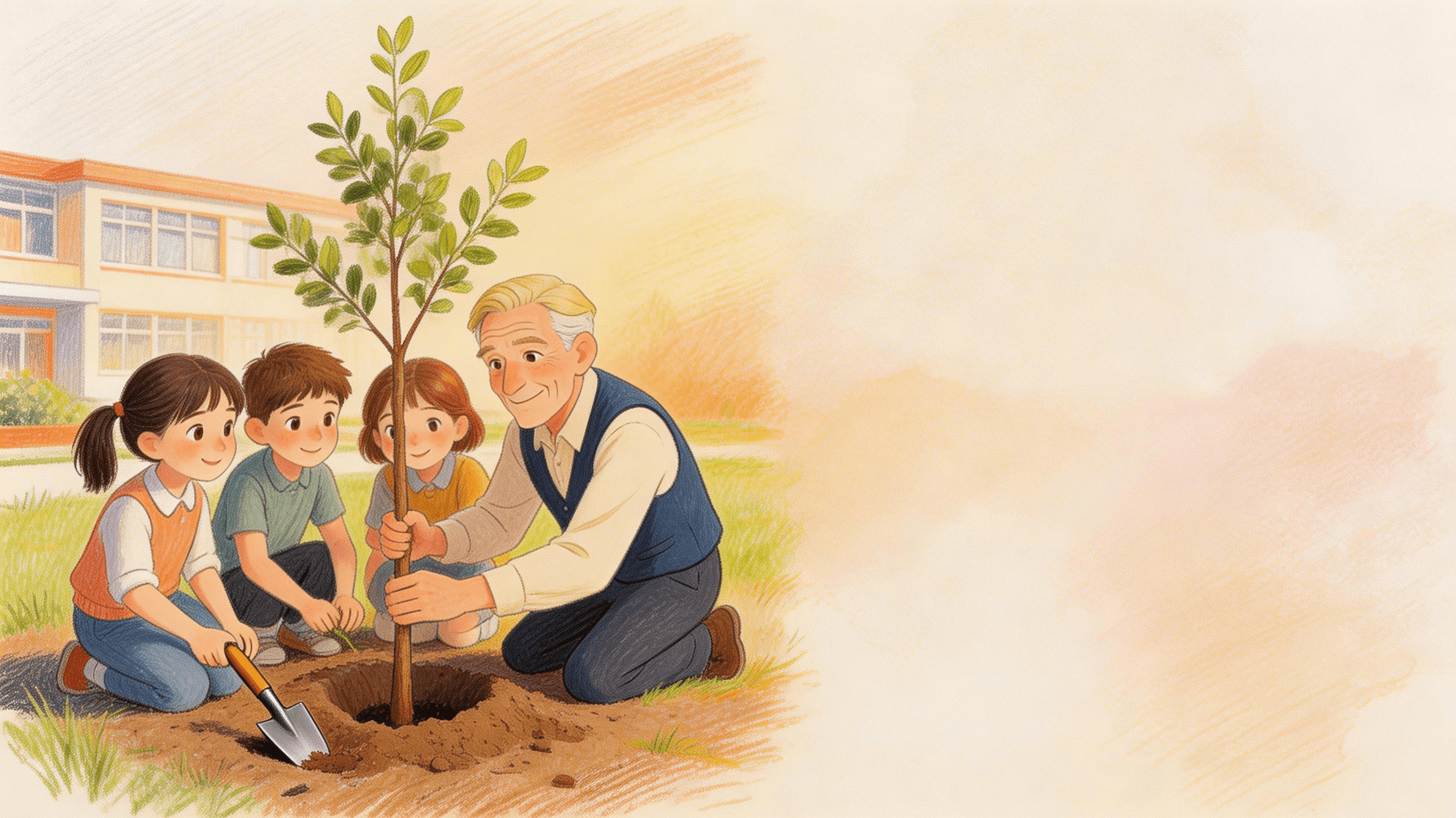 Ilustración de la escena 6: El profe Julio se jubila: un cuento de homenaje