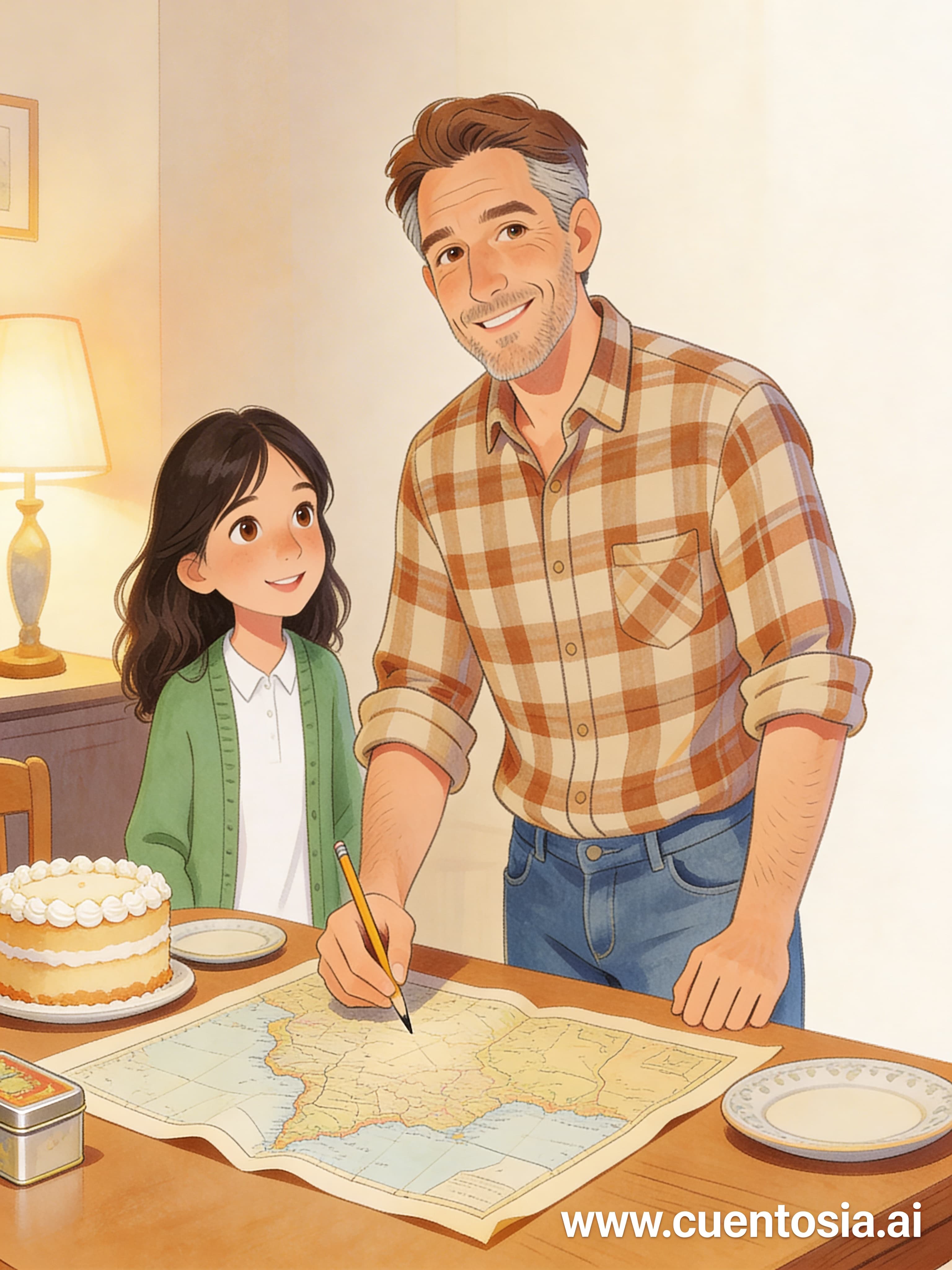 Contraportada: El mapa secreto de papá