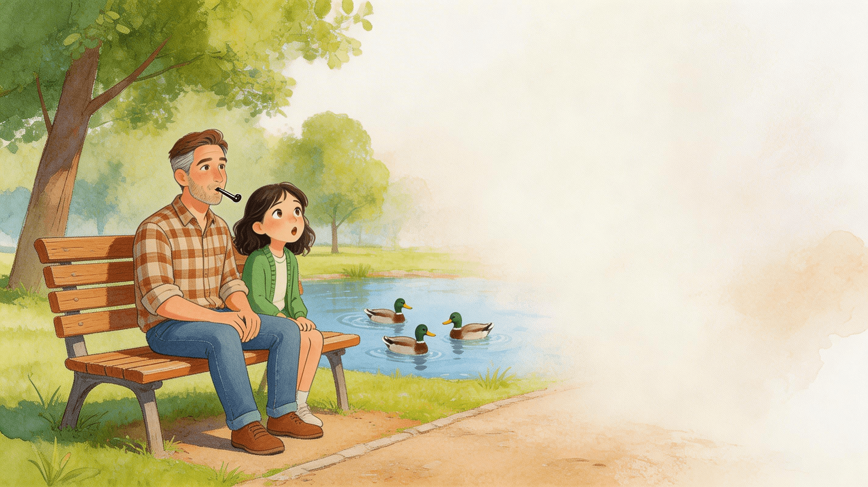 Para tu padre — Una de sus escenas ilustradas