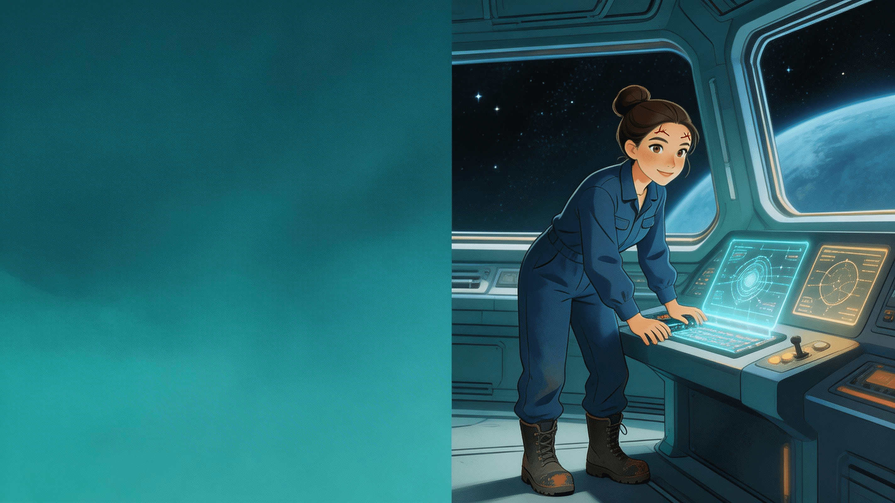 Ilustración de la escena 1: La última señal de Kepler-442b