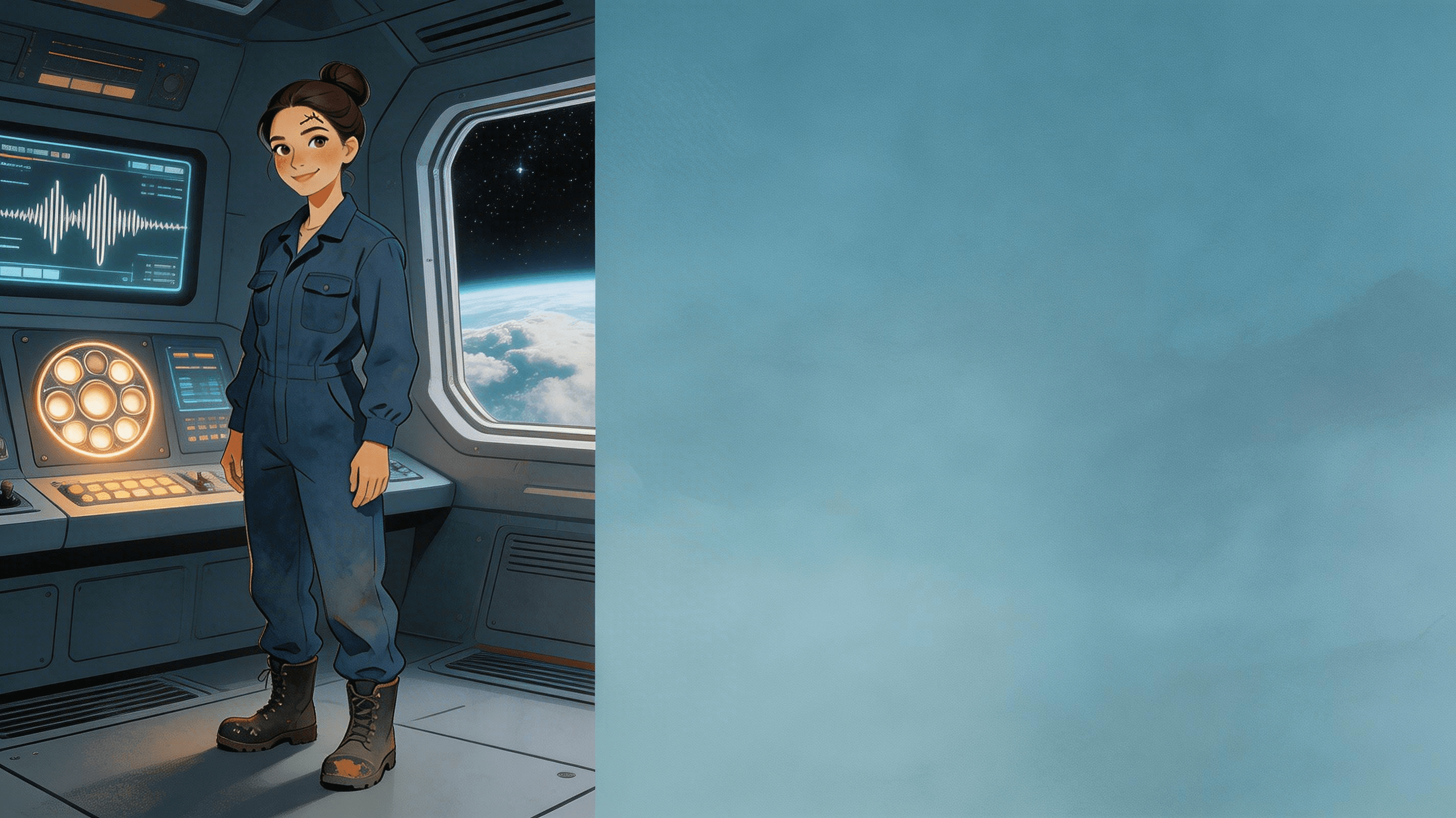 Ilustración de la escena 2: La última señal de Kepler-442b