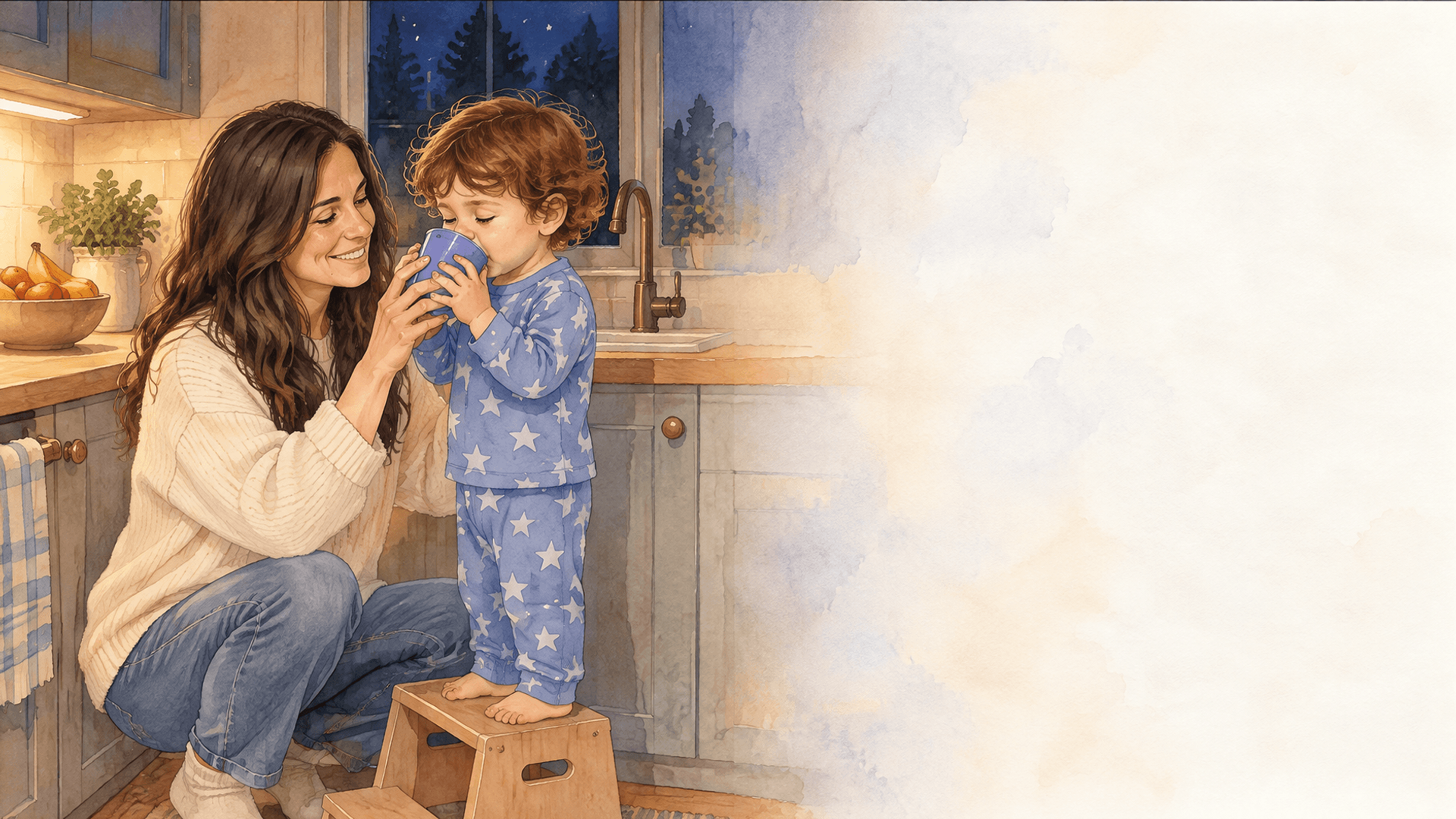 Ilustración de la escena 4: Buenas noches, Hugo