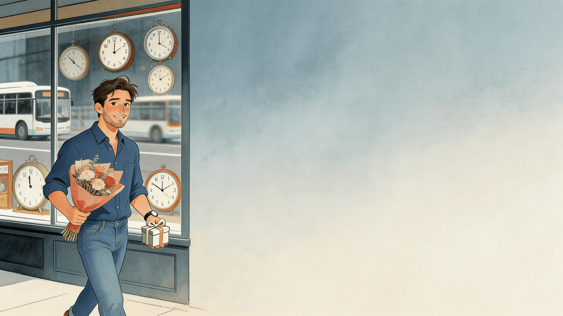 Ilustración de la escena 2: El dia que el tiempo se rompio: un cuento sobre aprender a pedir perdon