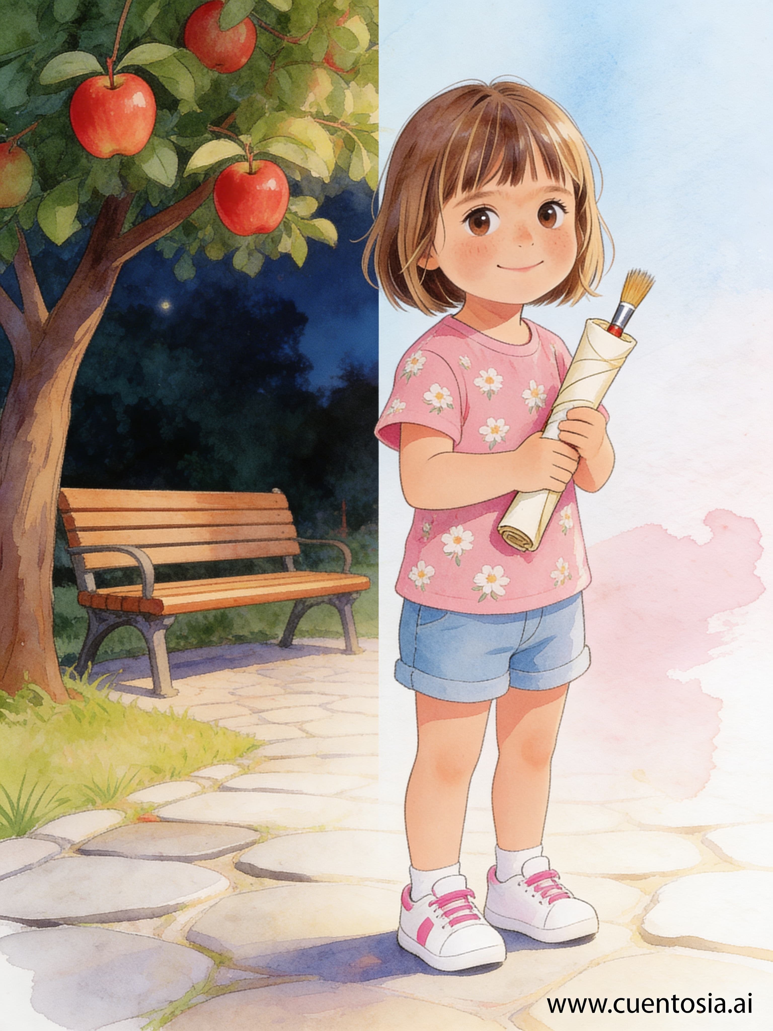 Contraportada: Sofía y el pincel que pintaba sueños