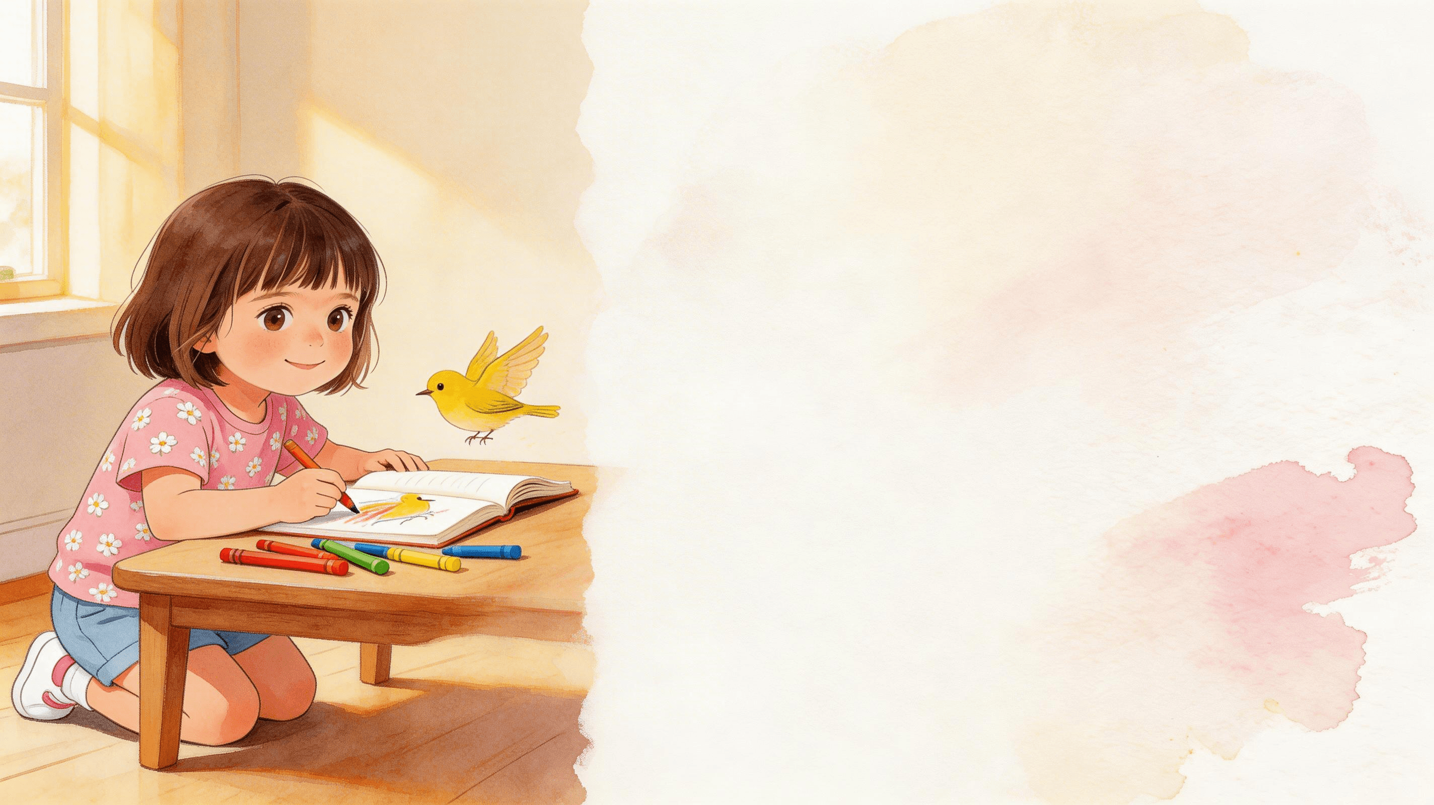 Ilustración de la escena 2: Sofía y el pincel que pintaba sueños
