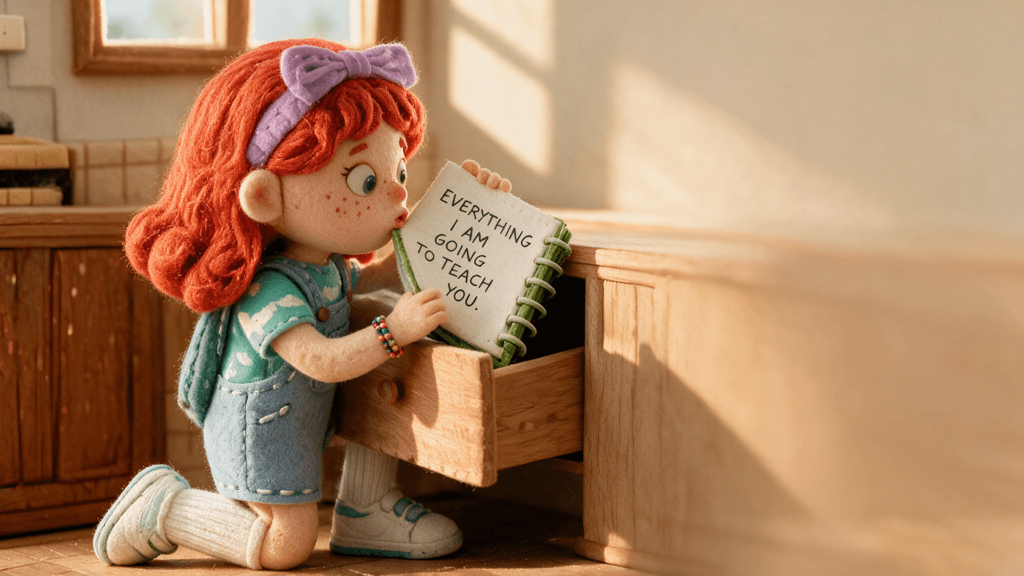 Scene illustration 2: Luci's Green Notebook