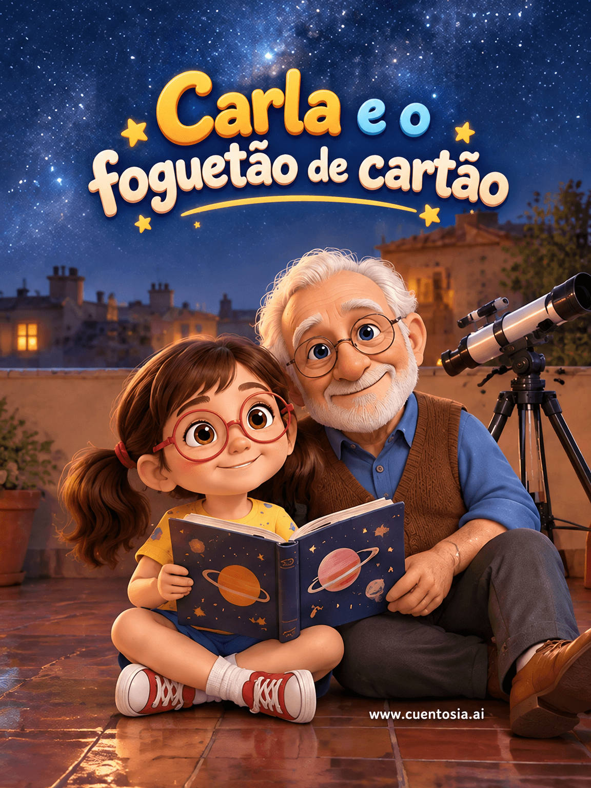 Capa: Carla e o foguetão de cartão