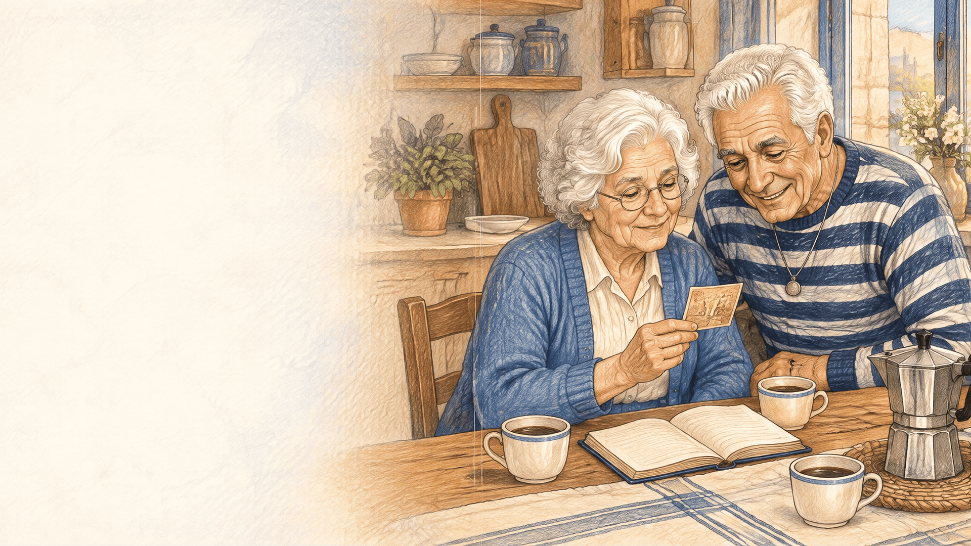 Ilustração da cena 1: Carmen e Manuel, cinquenta anos de arraiais
