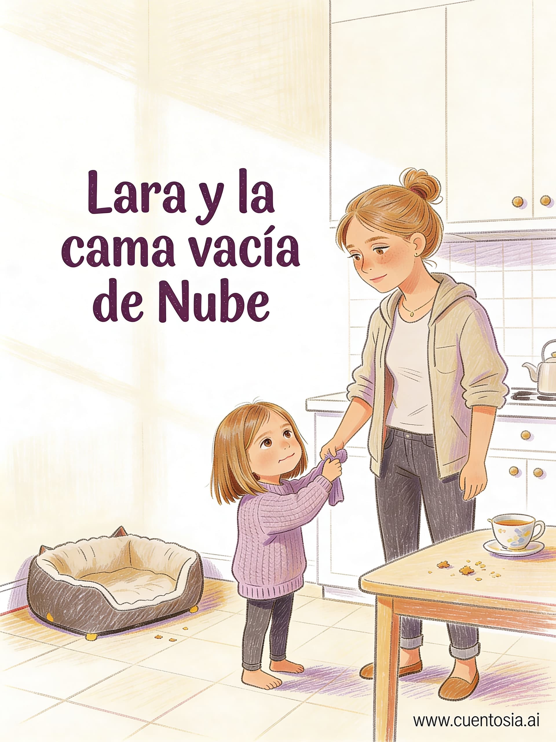 Portada: Lara y la cama vacía de Nube