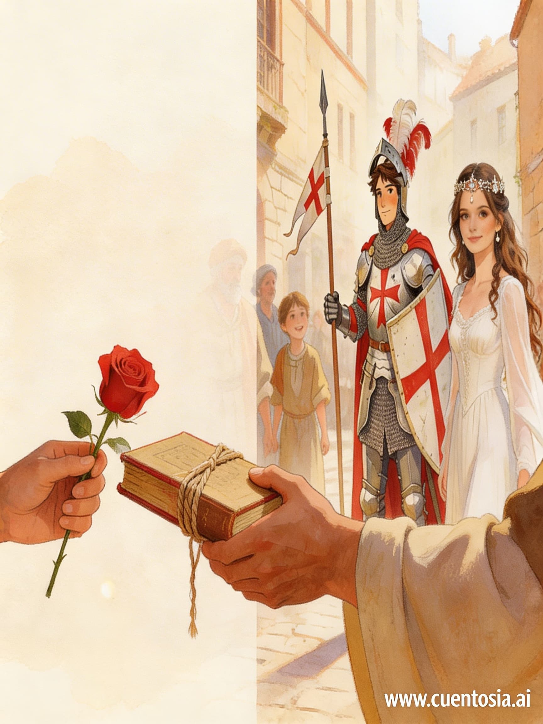 Contraportada: La leyenda de San Jorge: el cuento de Sant Jordi para leer y regalar