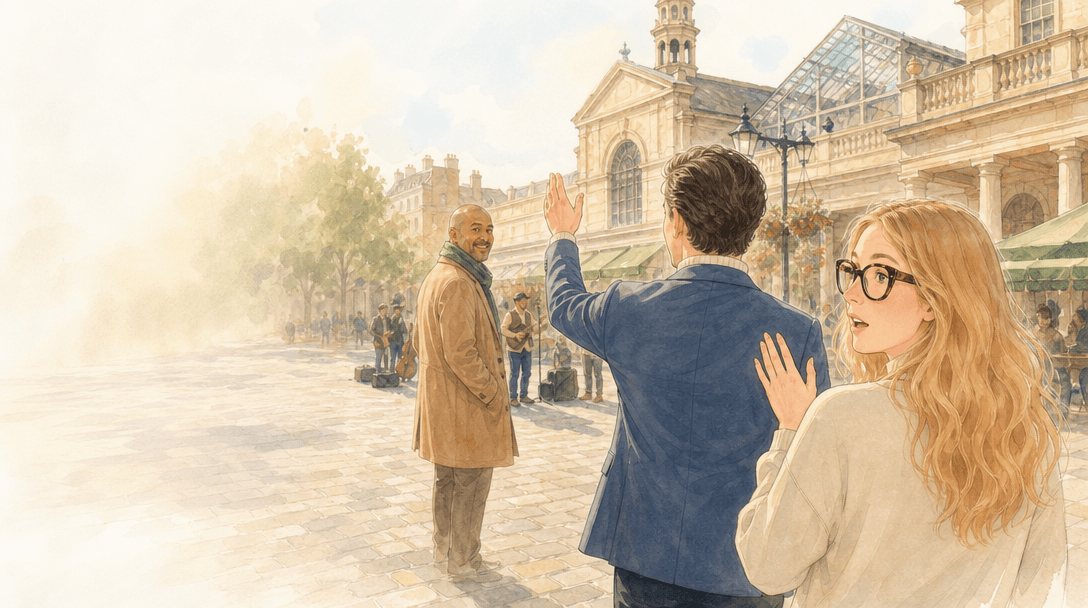 Illustration de la scène 3: Marie chante à Covent Garden