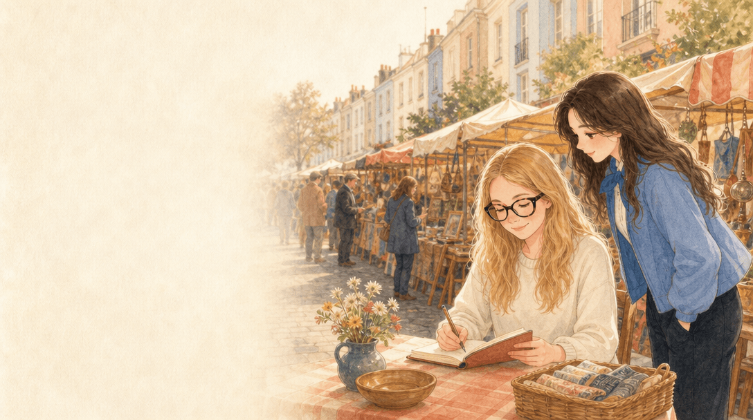 Illustration de la scène 10: Marie visite Notting Hill