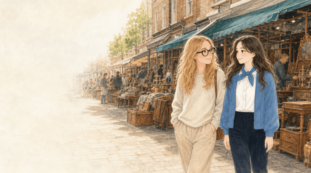 Illustration de la scène 4: Marie visite Notting Hill