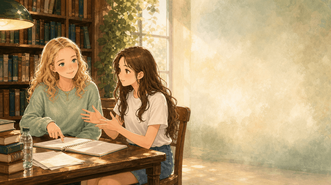 Illustration de la scène 5: Emma prépare son bac