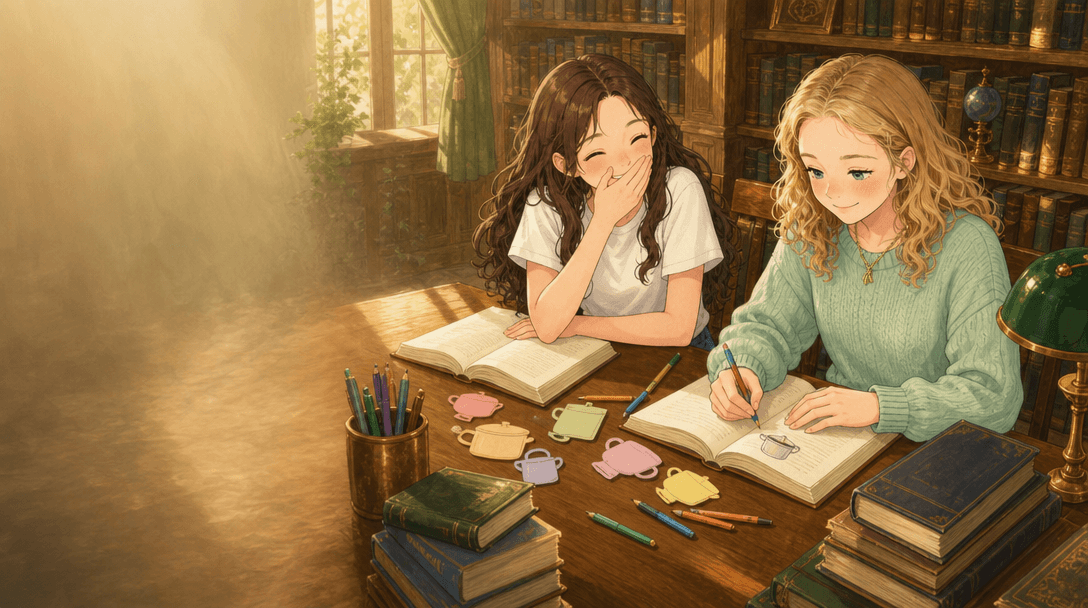 Illustration de la scène 6: Emma prépare son bac