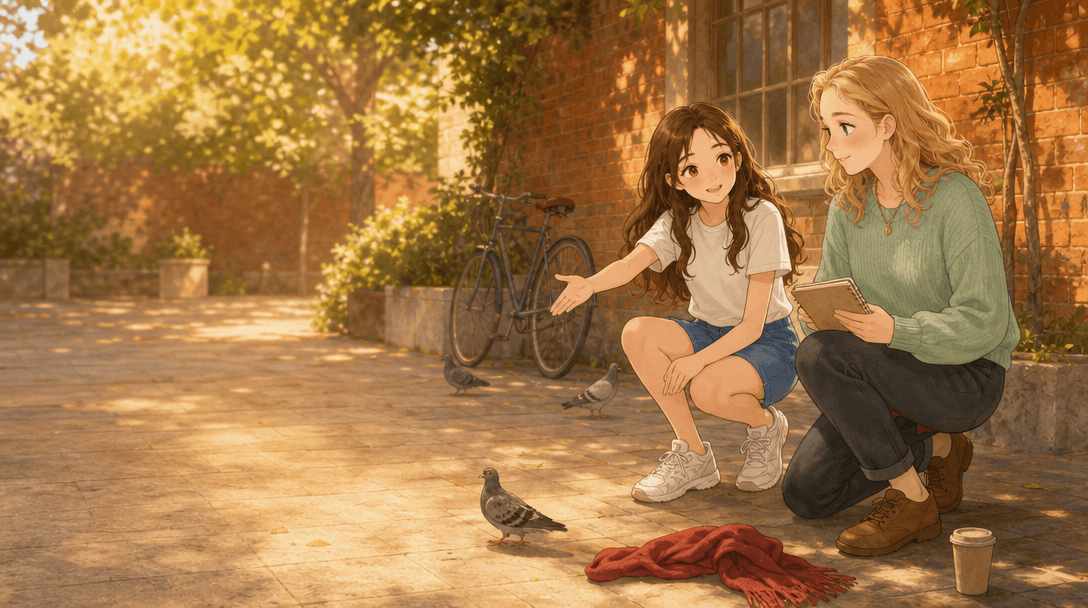 Illustration de la scène 8: Emma prépare son bac