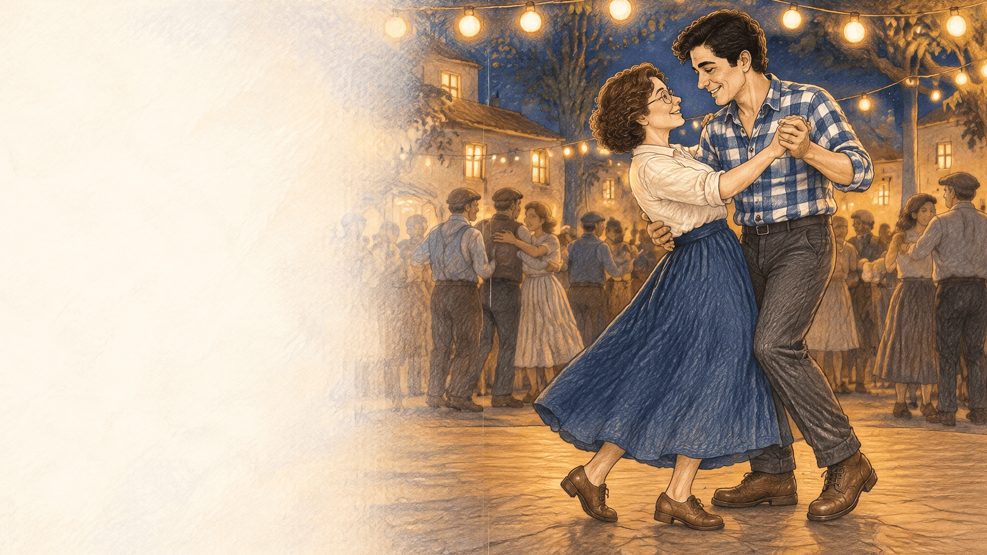 Illustration de la scène 3: Carmen et Manuel, cinquante ans de fêtes de village