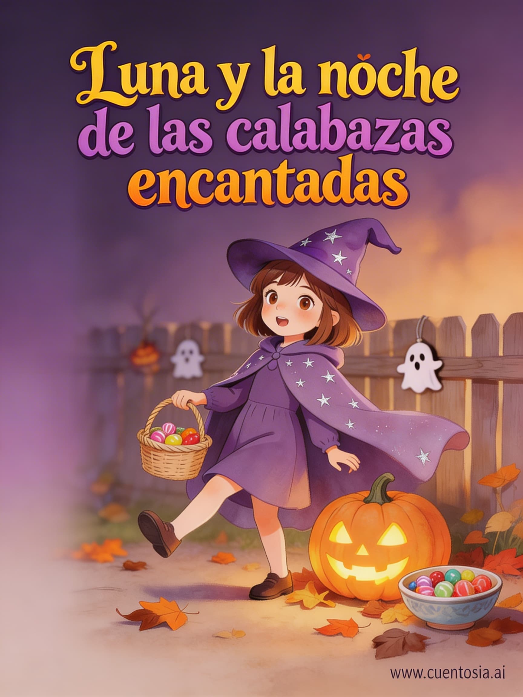 Portada: Luna y la noche de las calabazas encantadas