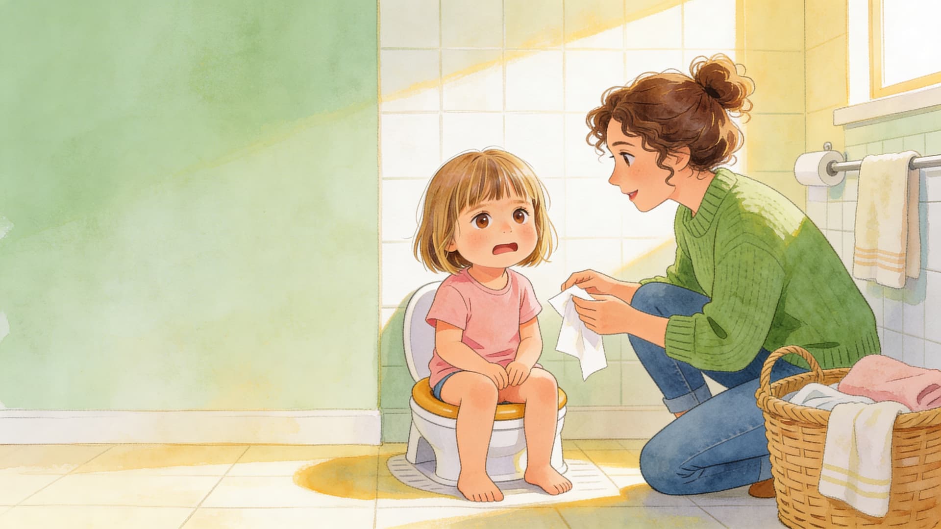 Ilustración de la escena 11: Sofía deja el pañal