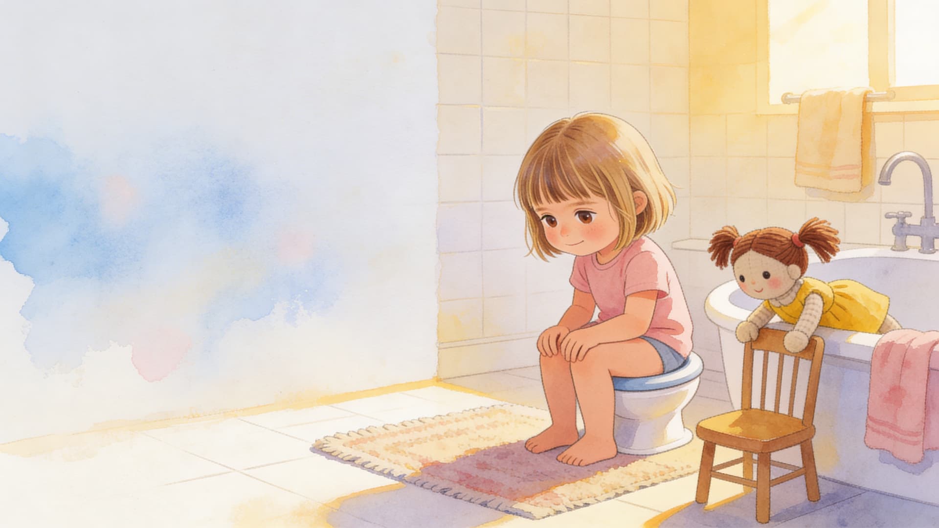 Ilustración de la escena 7: Sofía deja el pañal