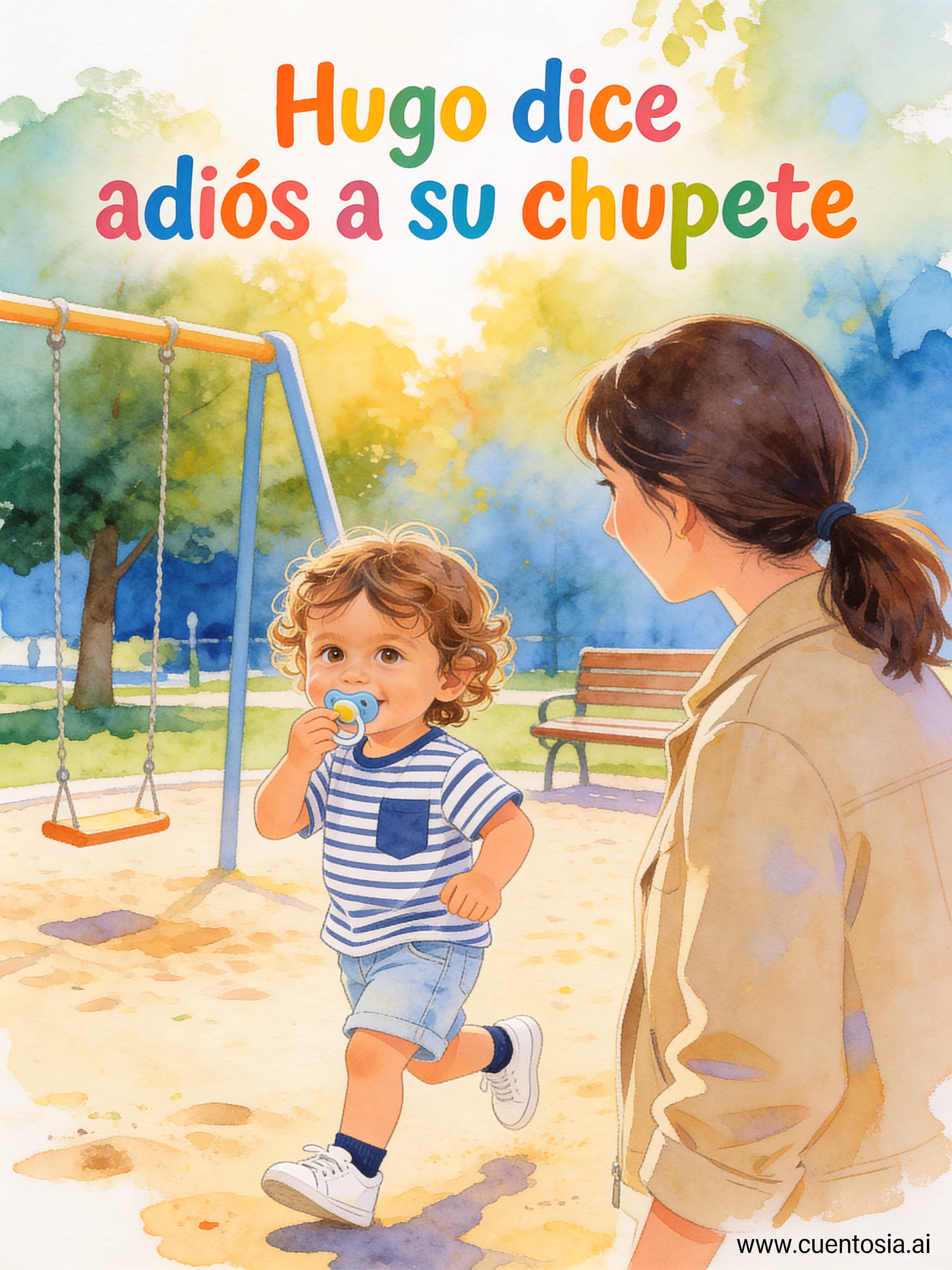 Hugo dice adiós a su chupete