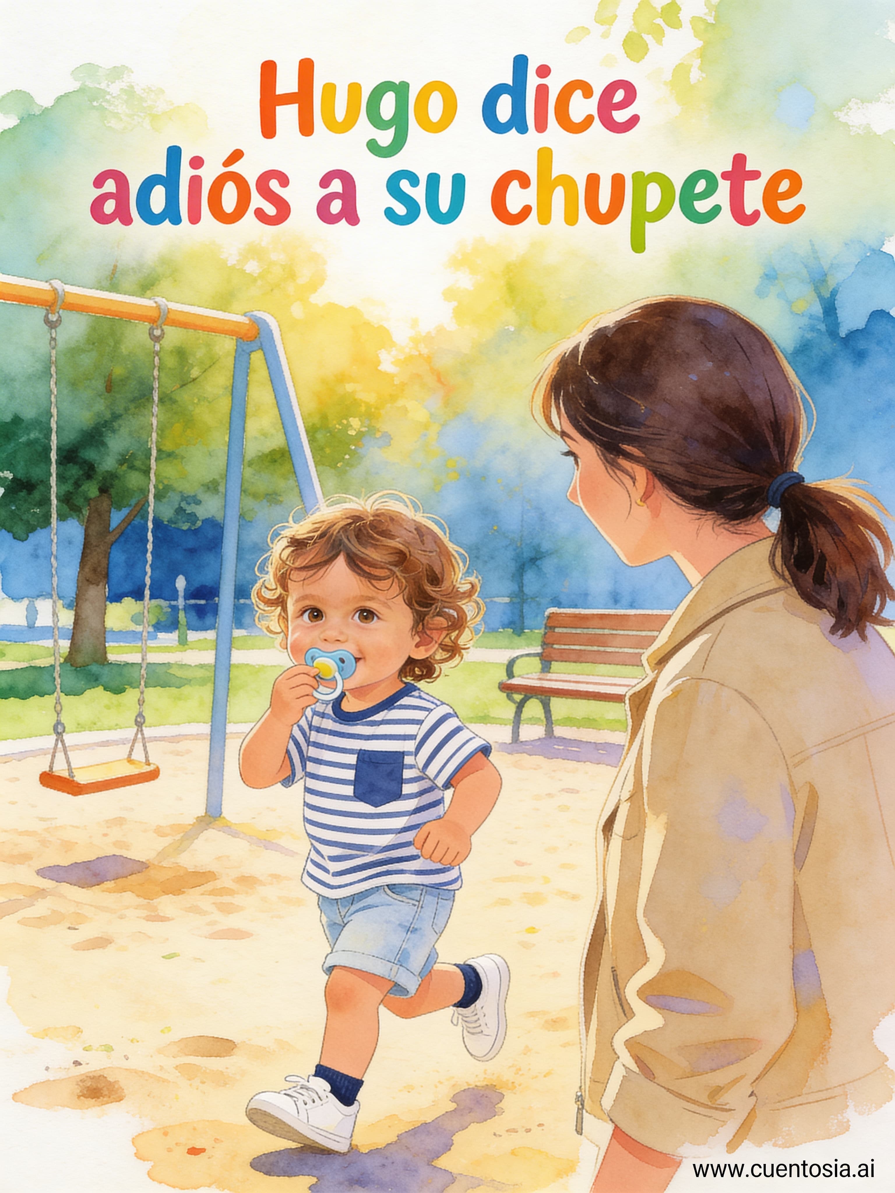 Hugo dice adiós a su chupete