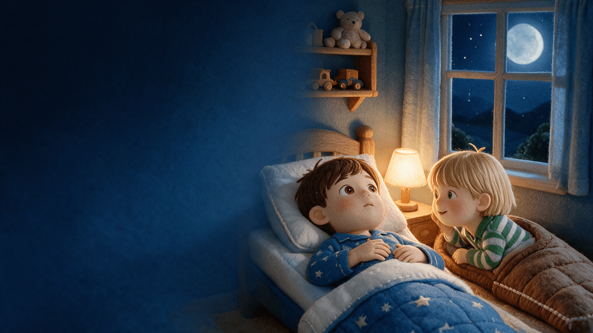 Ilustración de la escena 1: Cuando el mundo se va a dormir
