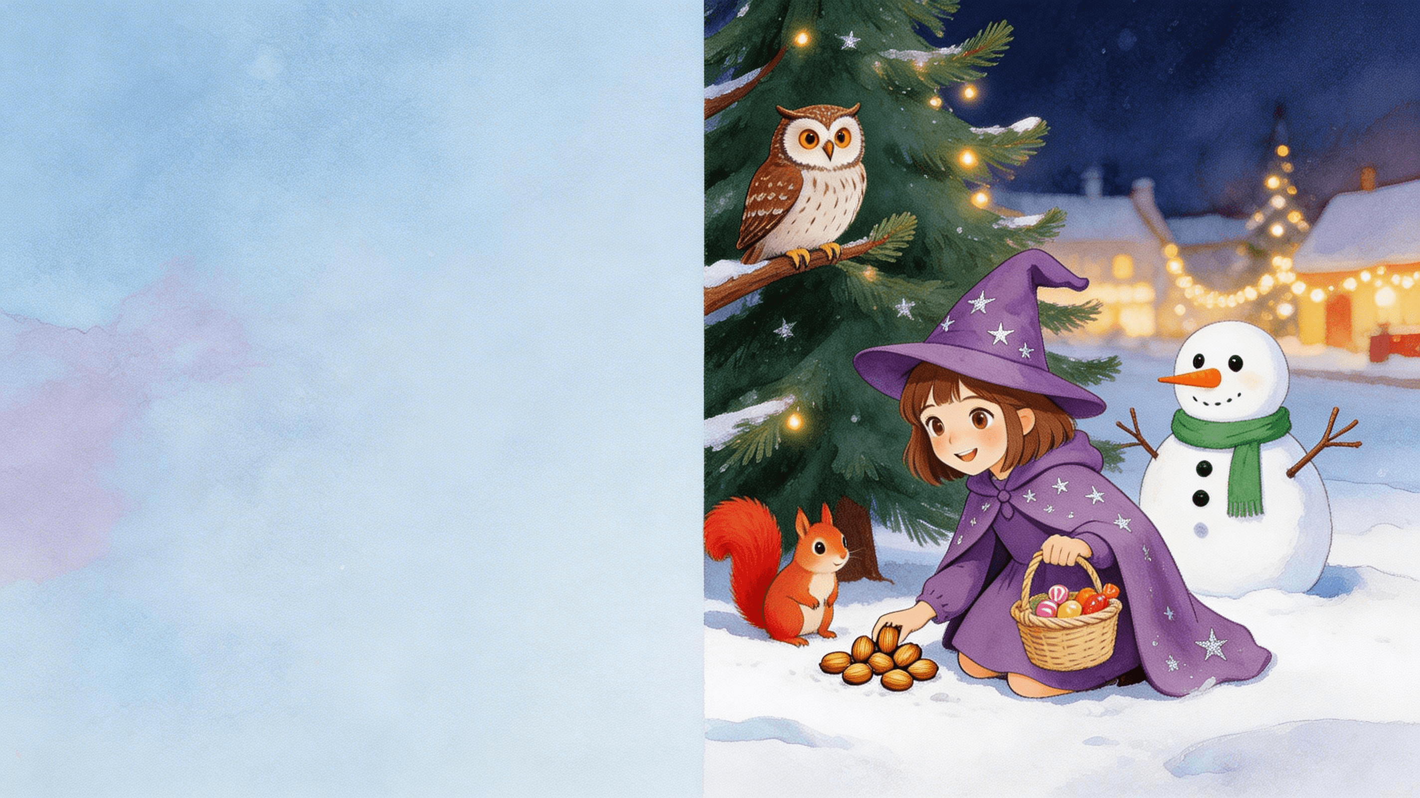 Ilustración de la escena 5: Luna y la estrella de Navidad