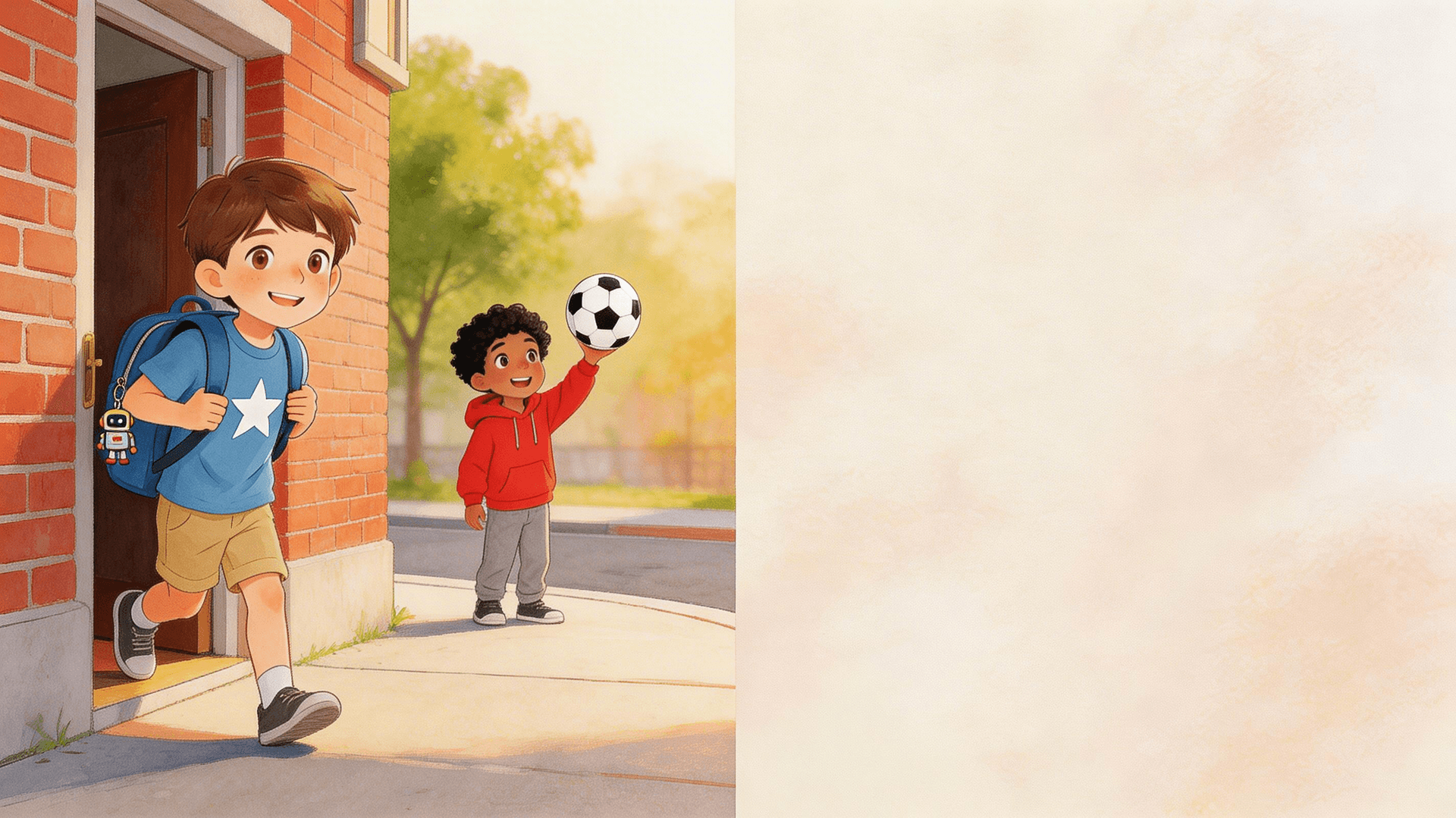 Ilustración de la escena 6: Hugo y la caja de los recuerdos