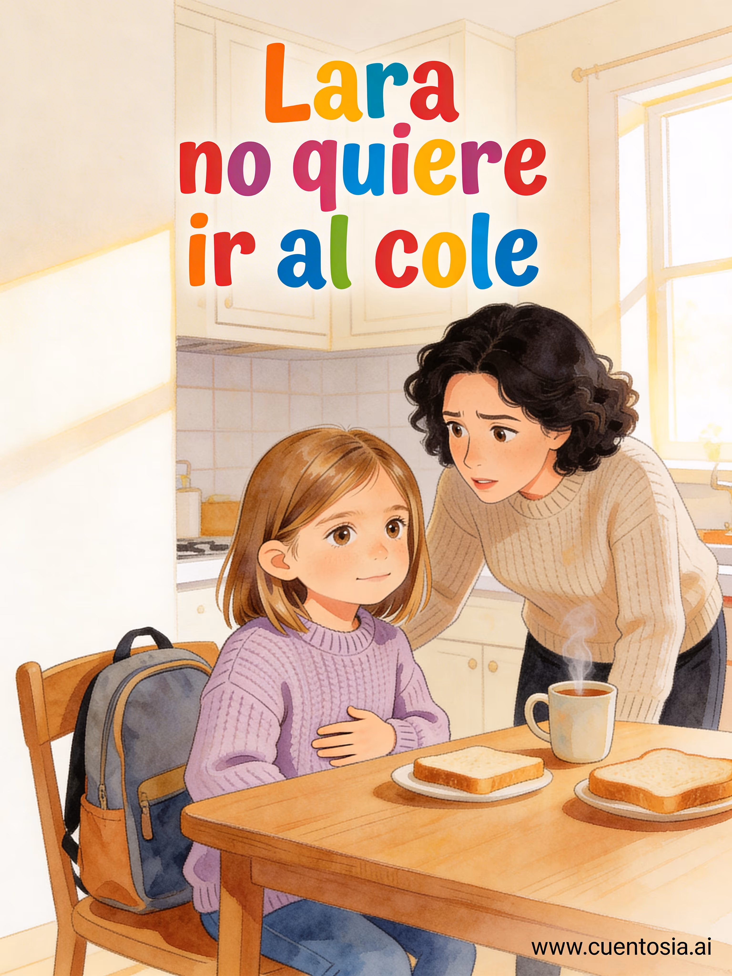 Lara no quiere ir al cole