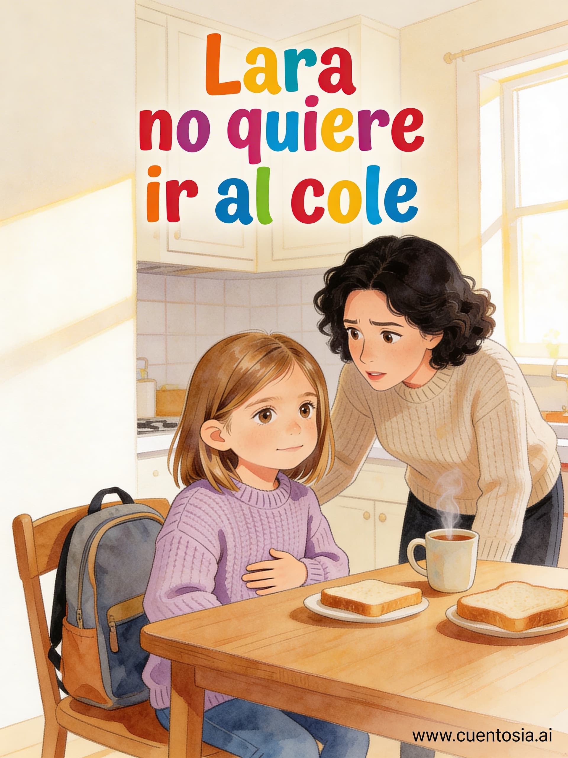 Portada: Lara no quiere ir al cole