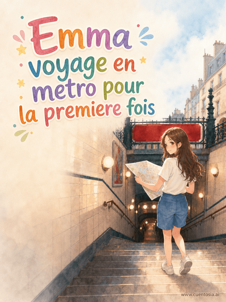 Couverture: Emma voyage en métro pour la première fois