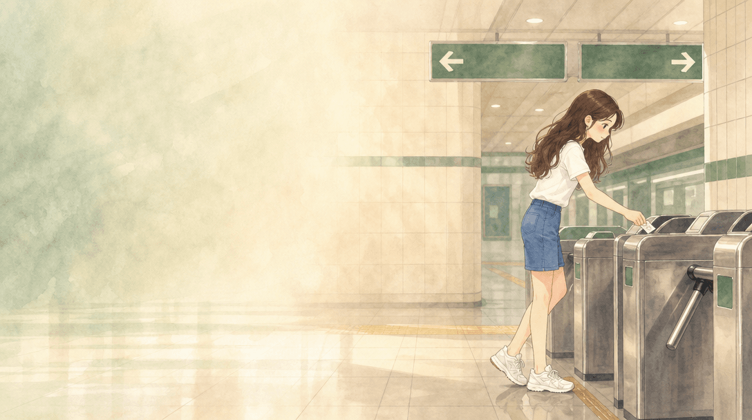 Illustration de la scène 4: Emma voyage en métro pour la première fois