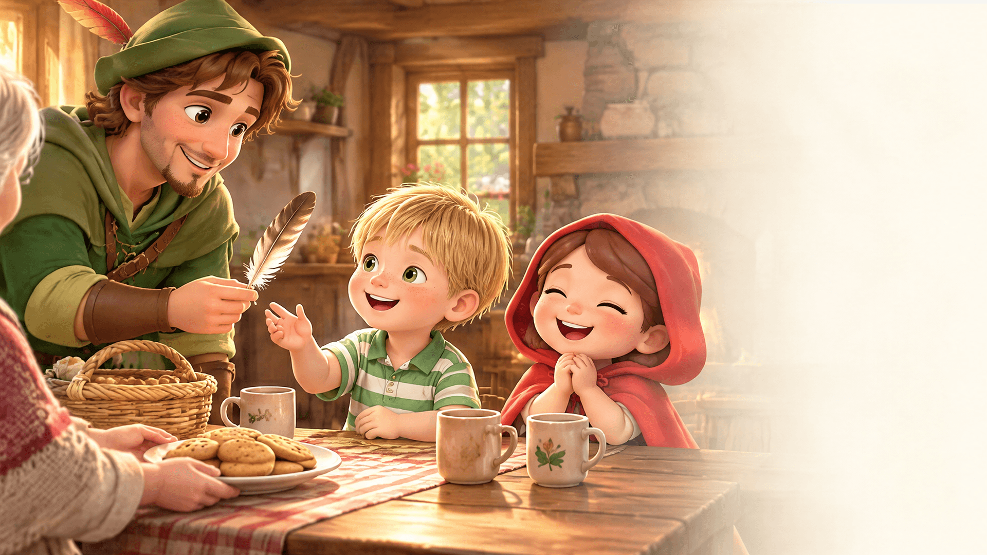 Ilustración de la escena 6: Leo y la merienda perdida