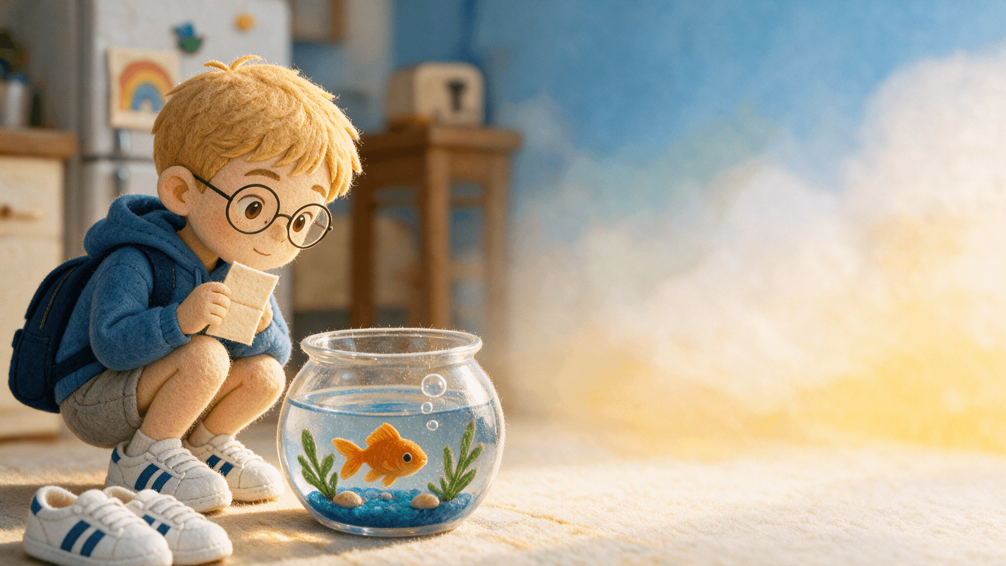 New baby — One of its illustrated scenes