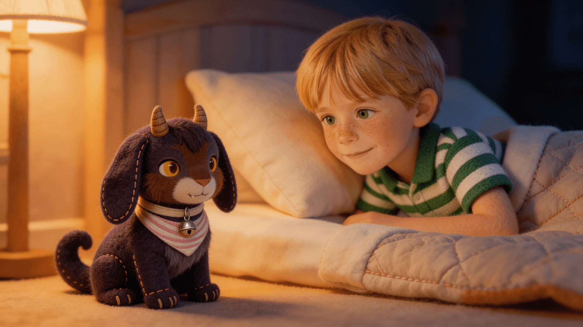 Ilustración de la escena 8: Leo y el monstruo que tenía miedo