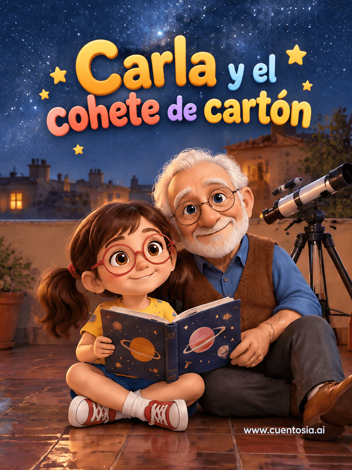 Portada: Carla y el cohete de cartón