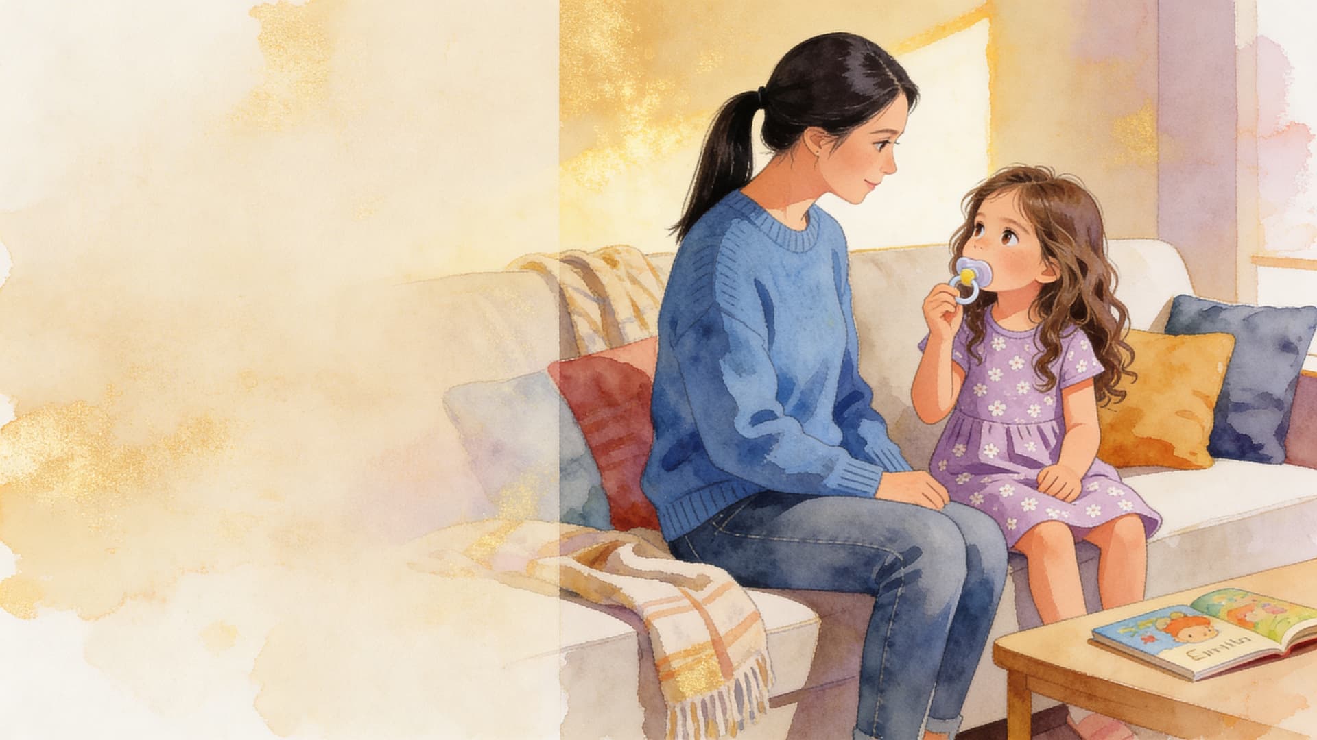 Ilustración de la escena 1: Emma y el hada de chupetes