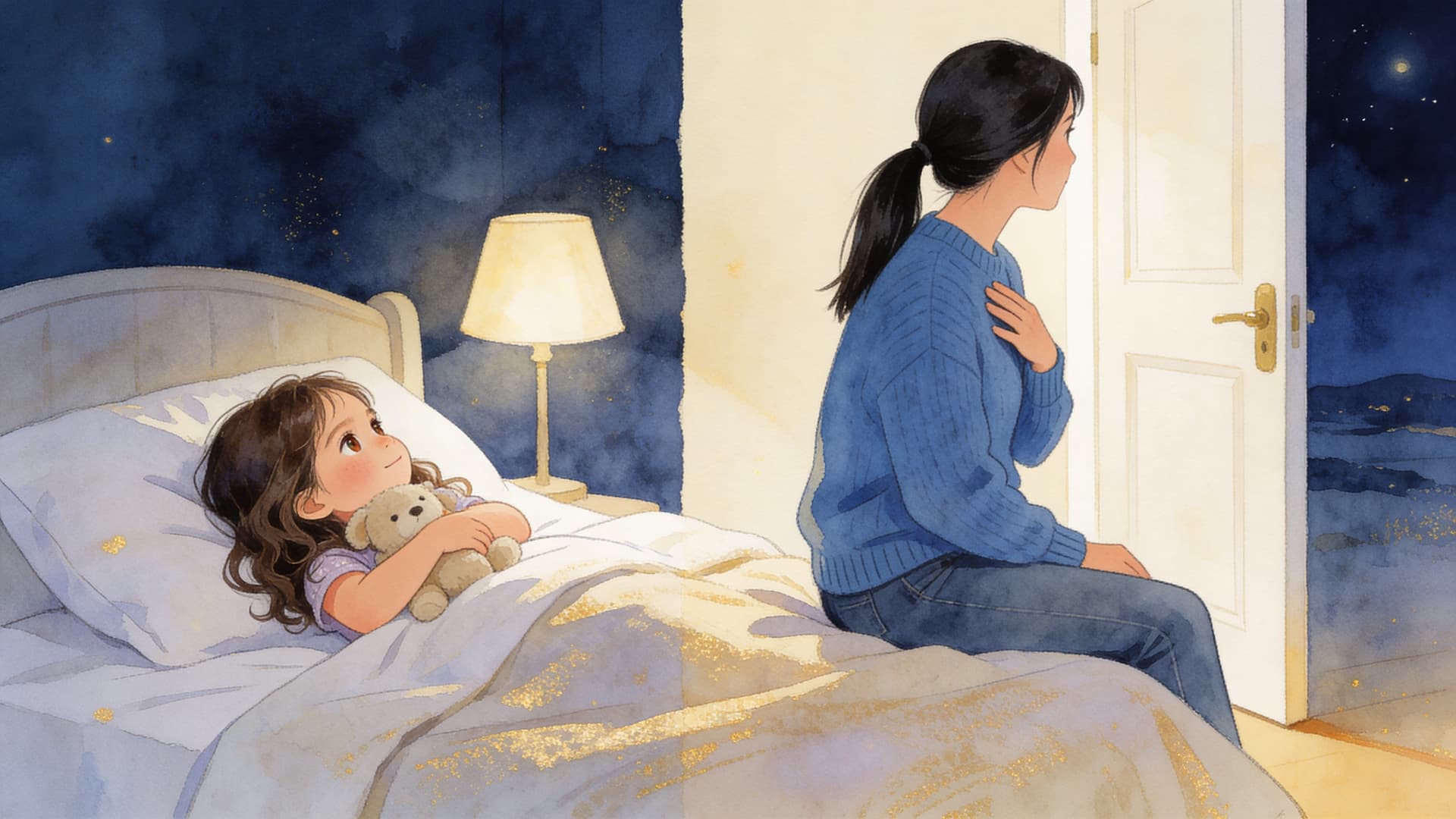Ilustración de la escena 6: Emma y el hada de chupetes