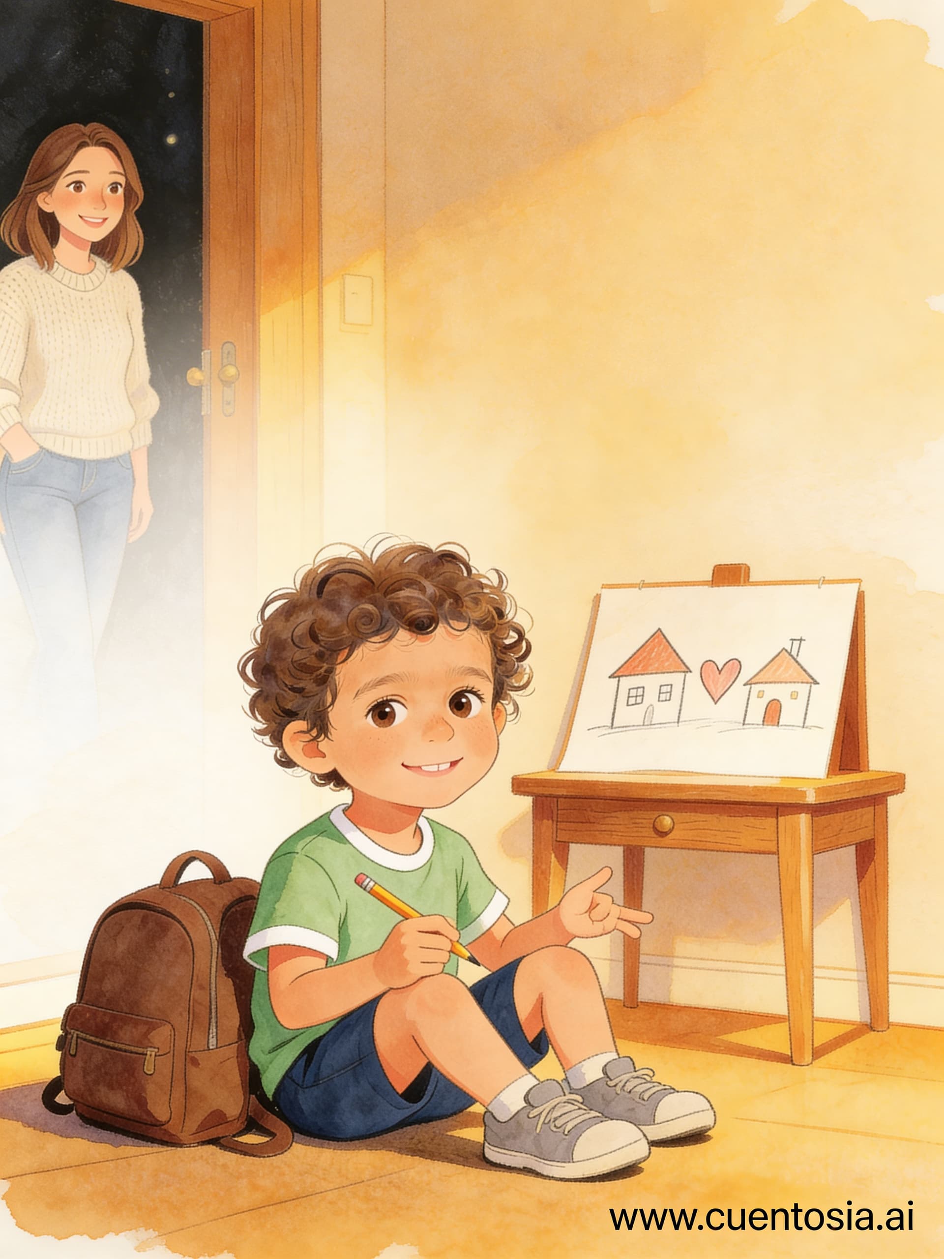 Contraportada: Mateo y las dos casas