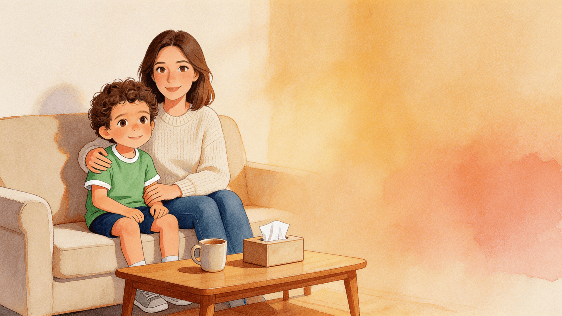 Ilustración de la escena 2: Mateo y las dos casas