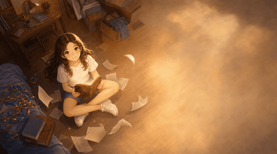 Illustration de la scène 2: L'anniversaire magique d'Emma